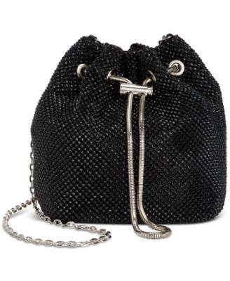 I.N.C. International Concepts - Mini Drawstring Diamond Mesh Bucket Bag