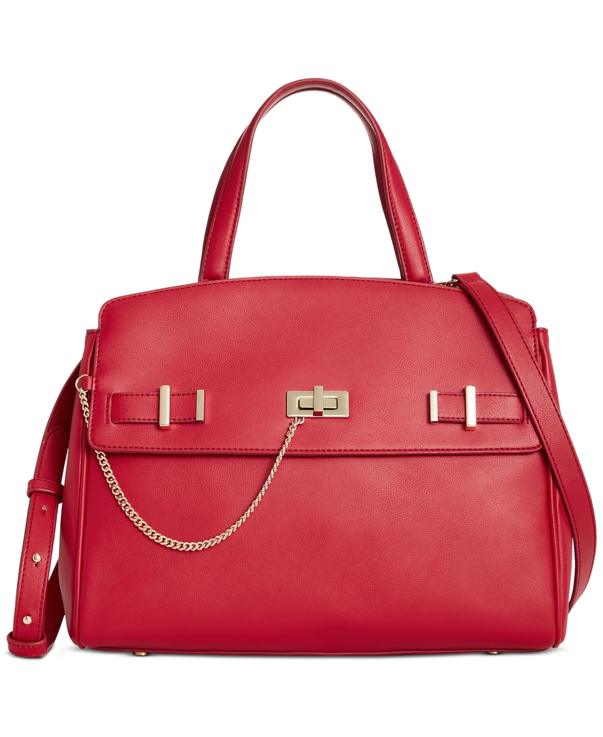 Inc International Concepts Emiliee Medium Satchel, Created For Macy's In Red Pepper