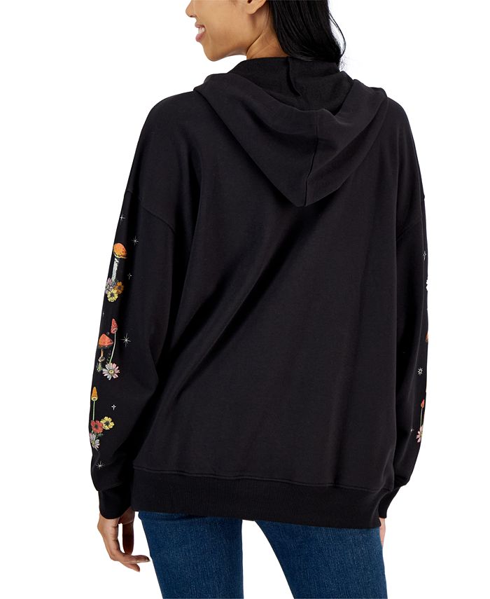 Rebellious One Juniors' Butterfly Graphic Long-Sleeve Hoodie - Macy's