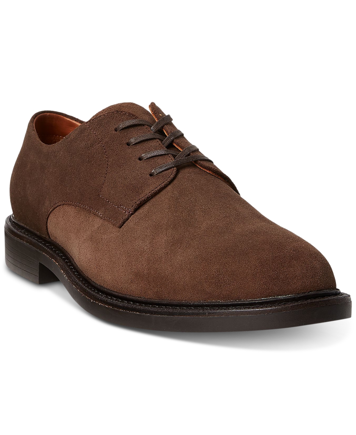 Polo Ralph Lauren Men's Asher Suede Lace-up Derby Dress Shoes In Polo Tan