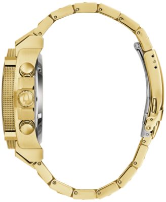 Men's Chronograph Precisionist Icon Gold-Tone Stainless Steel Bracelet Watch 47mm