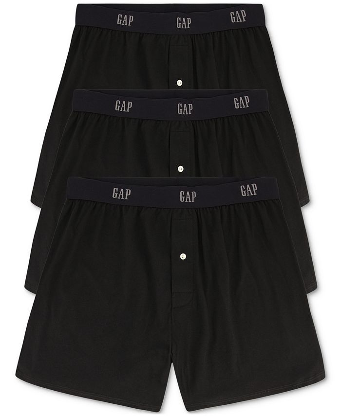 GAP Men's 3-Pk. Cotton Woven Slim-Fit Boxers - Macy's