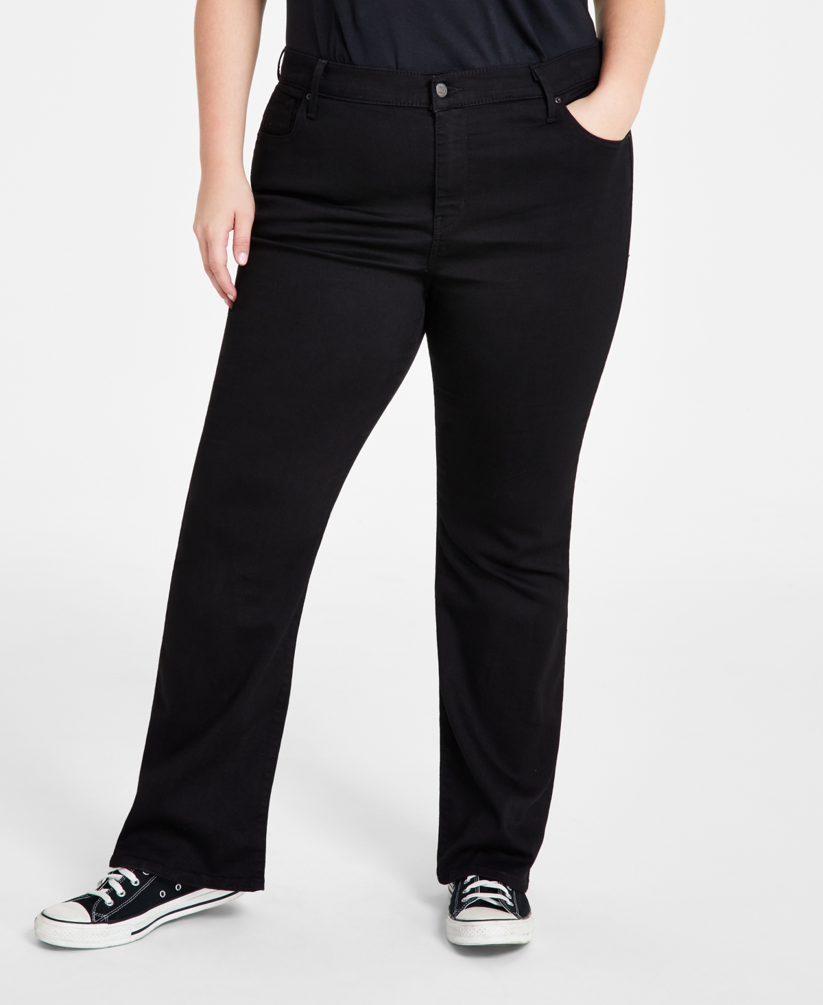 Trendy Plus Size 725 High-Rise Bootcut Jeans - Hint Of Tint Plus