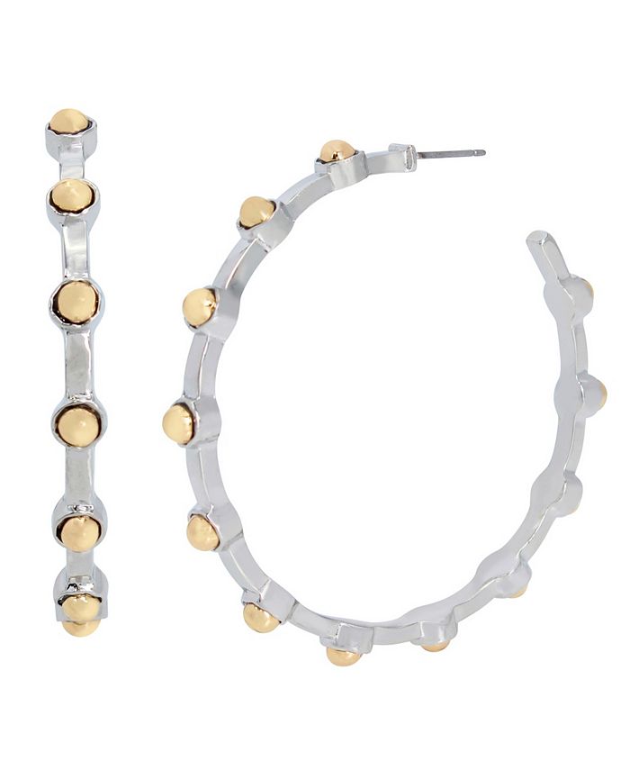 Robert Lee Morris Soho Beaded Hoop Earrings Macy s