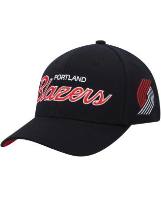 Men's Black Portland Trail Blazers MVP Team Script 2.0 Stretch Snapback Hat