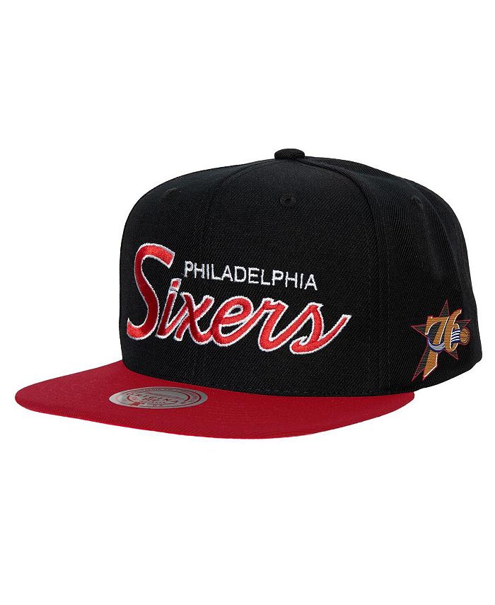 Men's Mitchell & Ness Black Philadelphia 76ers Hardwood Classics