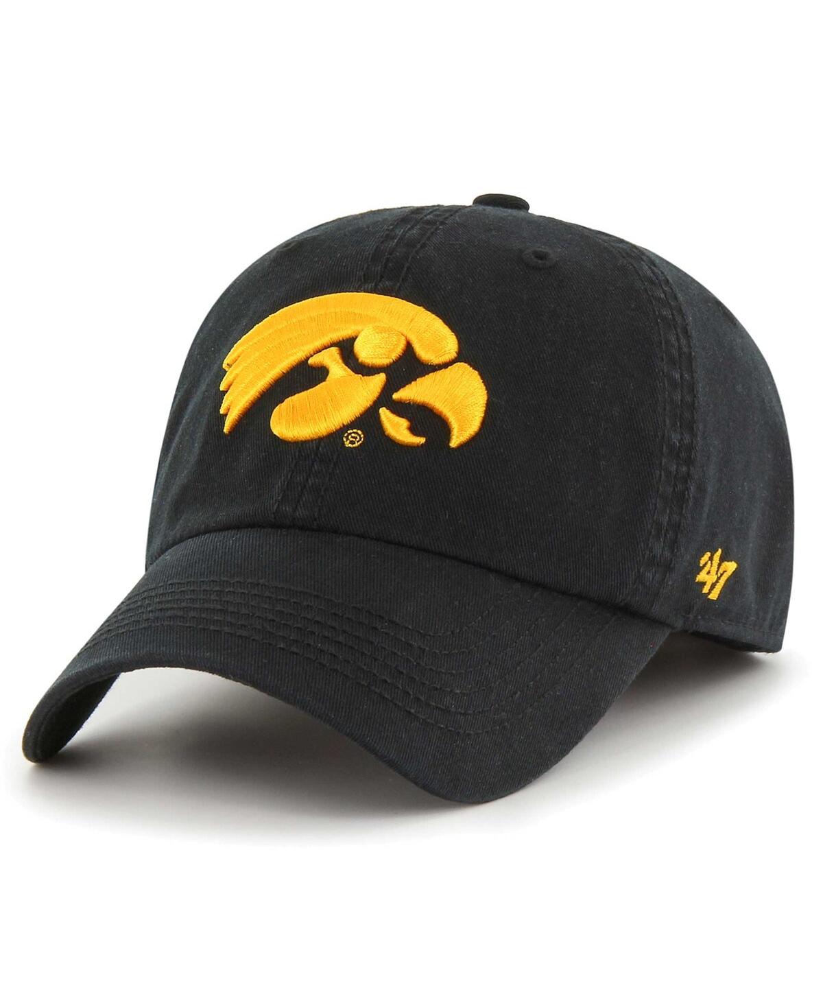 47 Brand Men's ' Black Iowa Hawkeyes Franchise Fitted Hat