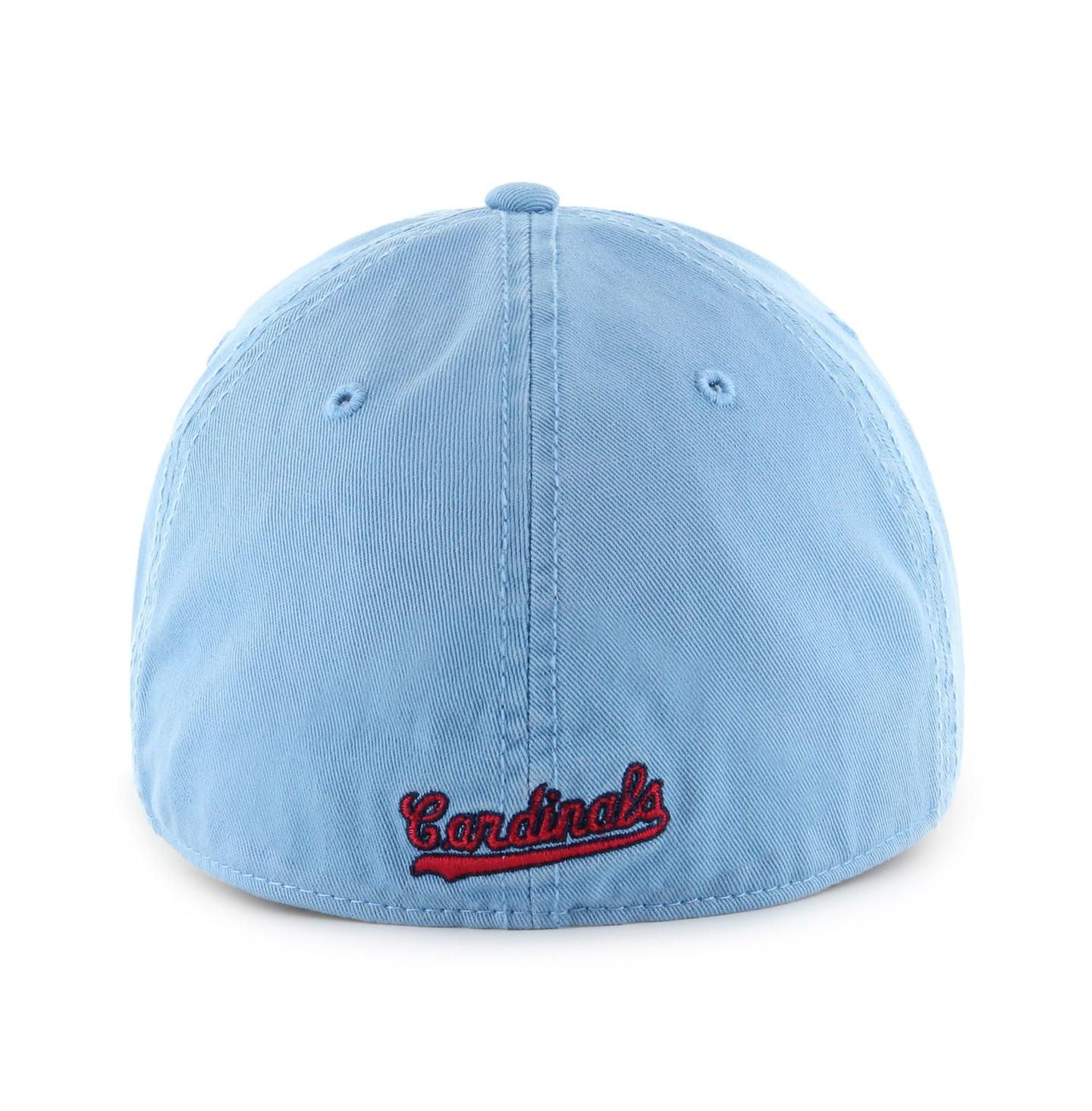 Мужская кепка '47 Brand Light Blue St. Louis Cardinals Cooperstown Collection Franchise Fitted Hat — фото 3