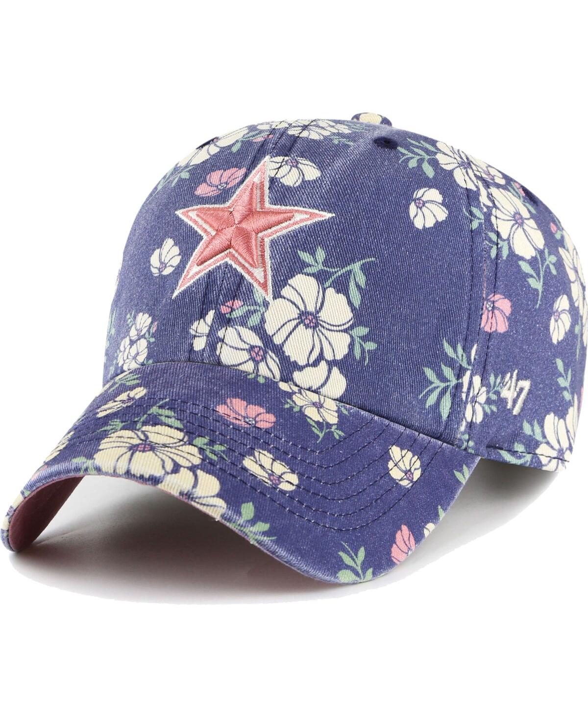 47 Brand Women's ' Navy Dallas Cowboys Primrose Clean Up Adjustable Hat