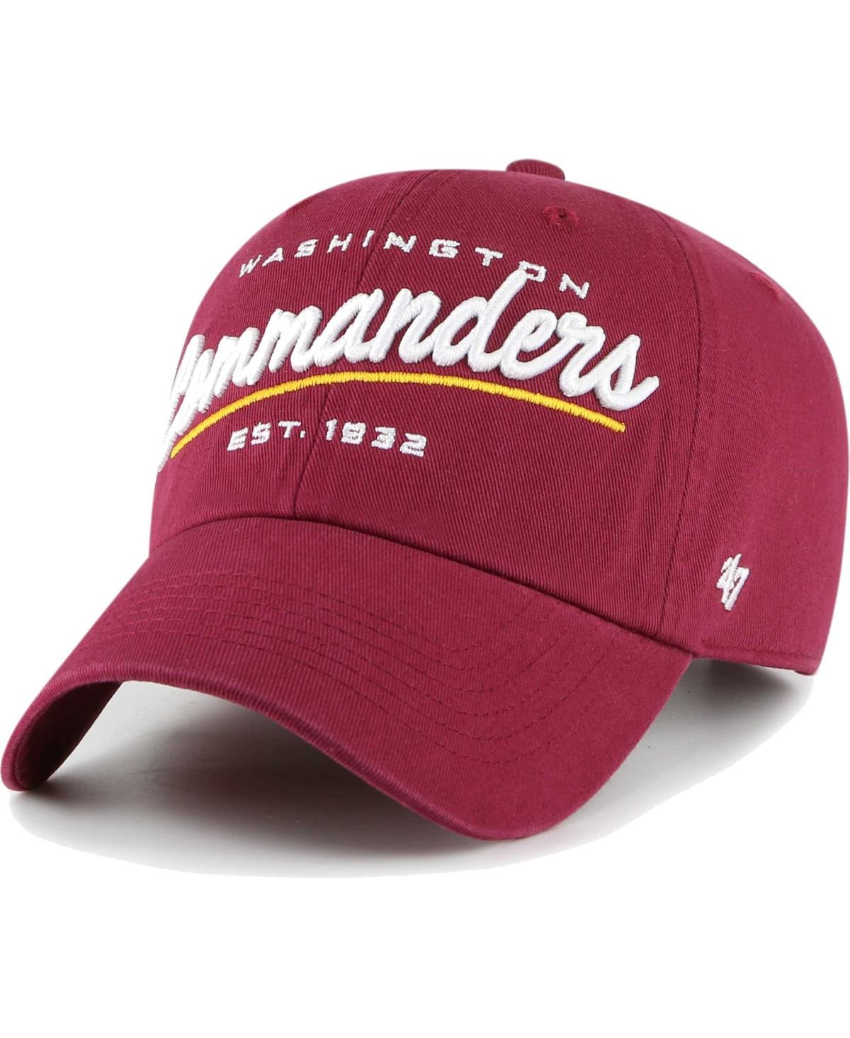 47 Brand Women's ' Burgundy Washington Commanders Sidney Clean Up Adjustable Hat In Burgundy