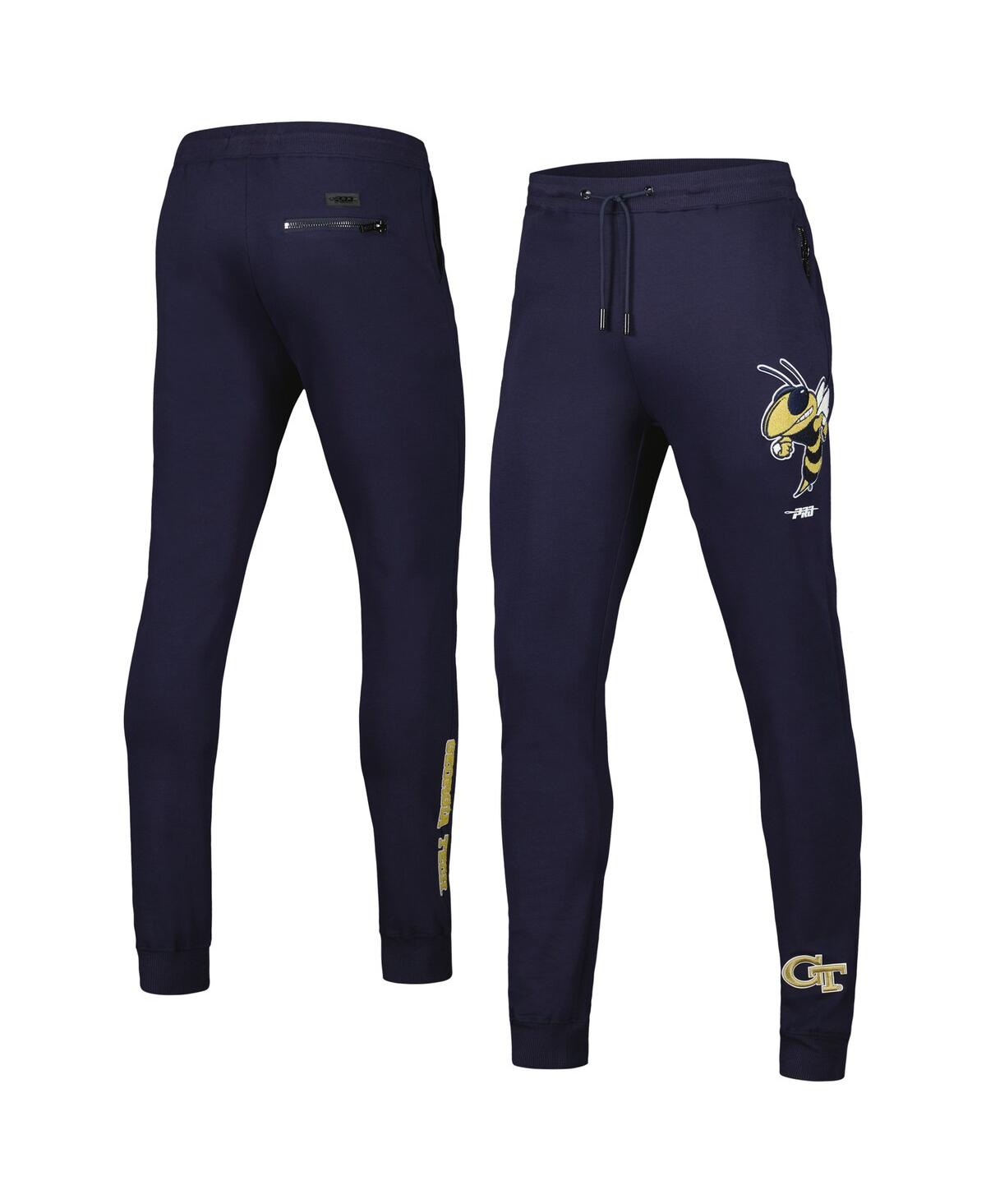 Shop Pro Standard Men's  Navy Georgia Tech Yellow Jackets Classic Dk Jogger Pants