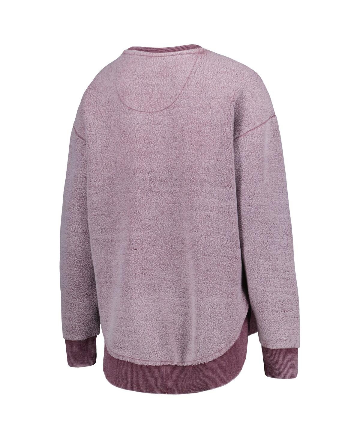 PRESSBOX WOMEN'S PRESSBOX MAROON TEXAS A&M AGGIES PONCHOVILLE PULLOVER SWEATSHIRT 