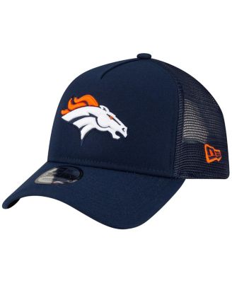 New Era Men's Navy Denver Broncos A-Frame Trucker 9FORTY Adjustable Hat