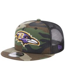 Men's New Era Baltimore Ravens Whiteout Golfer 9FIFTY Snapback Hat