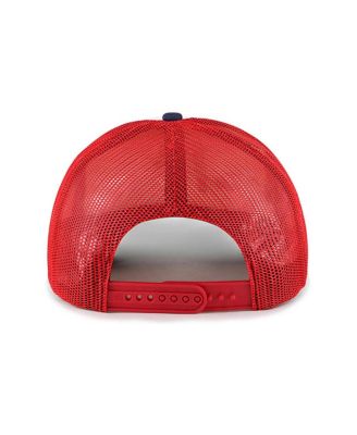 Men's White Washington Nationals Foam Front Script Trucker Snapback Hat