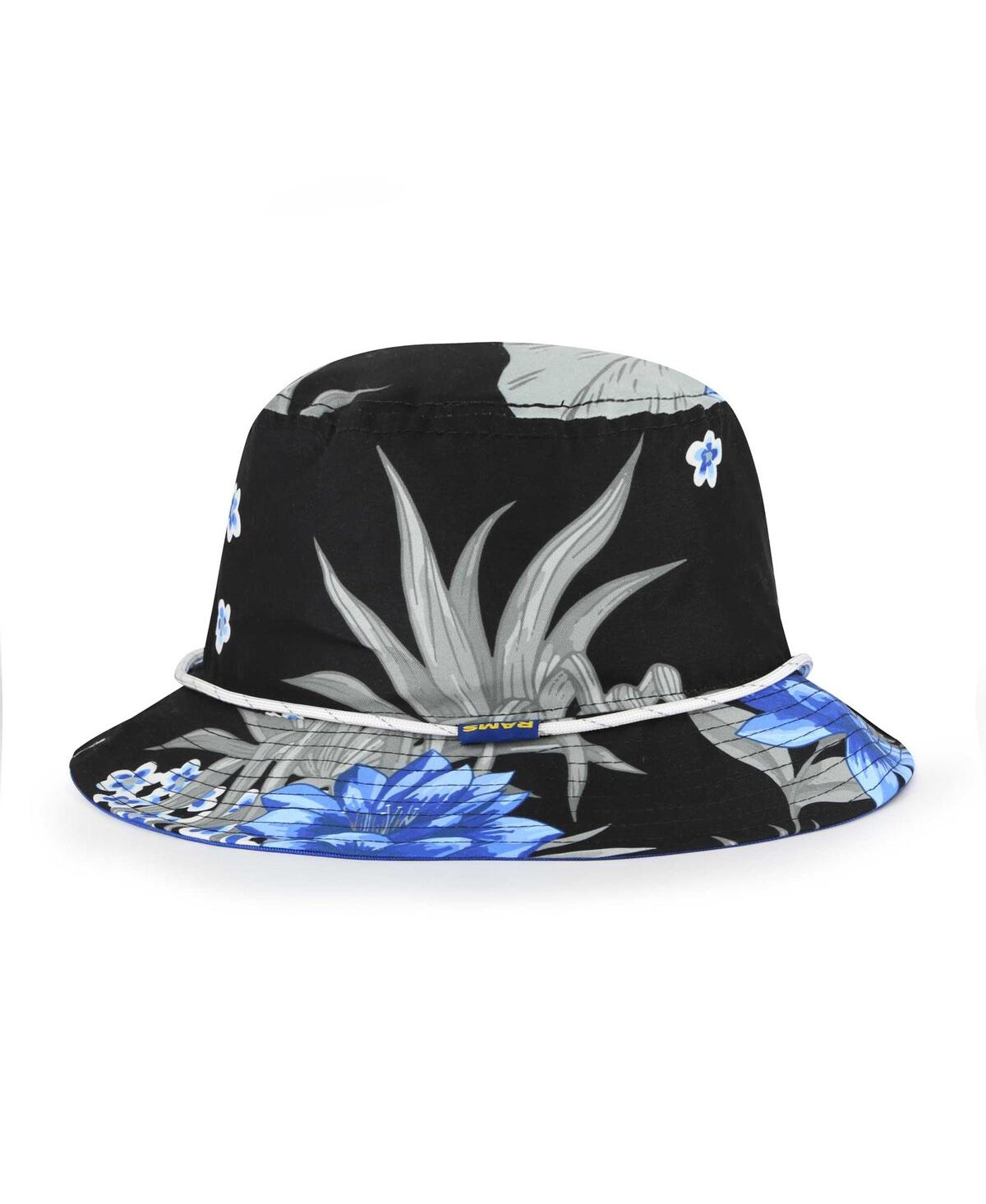 Men's '47 BrandLos Angeles Rams Dark Tropic Bucket Hat - Black
