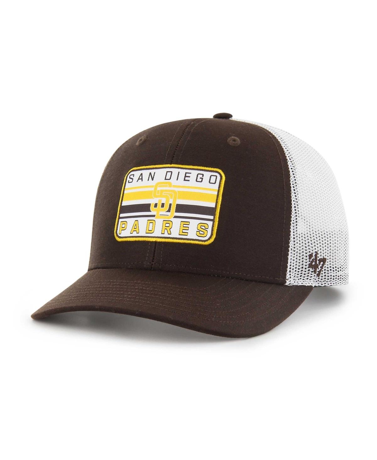 Men's '47 BrandSan Diego Padres Drifter Trucker Adjustable Hat - Brown