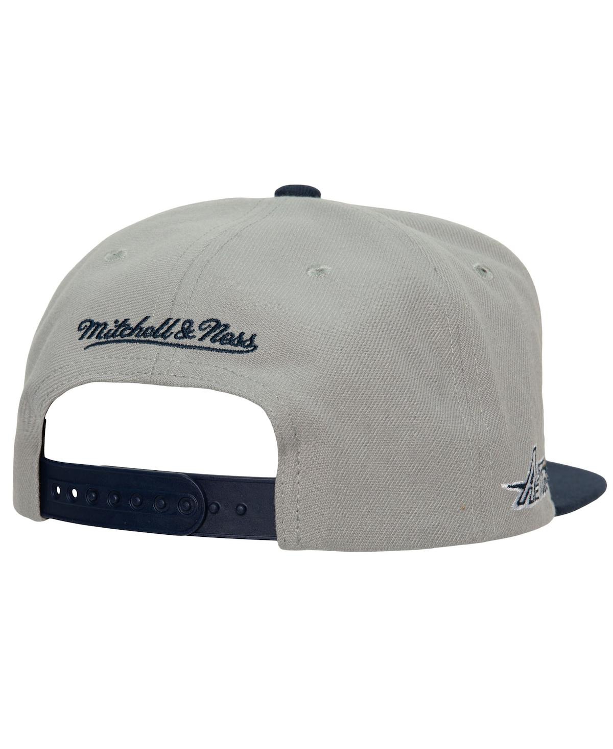 Men's Boston Celtics Mitchell & Ness Gray Core Side Snapback Hat