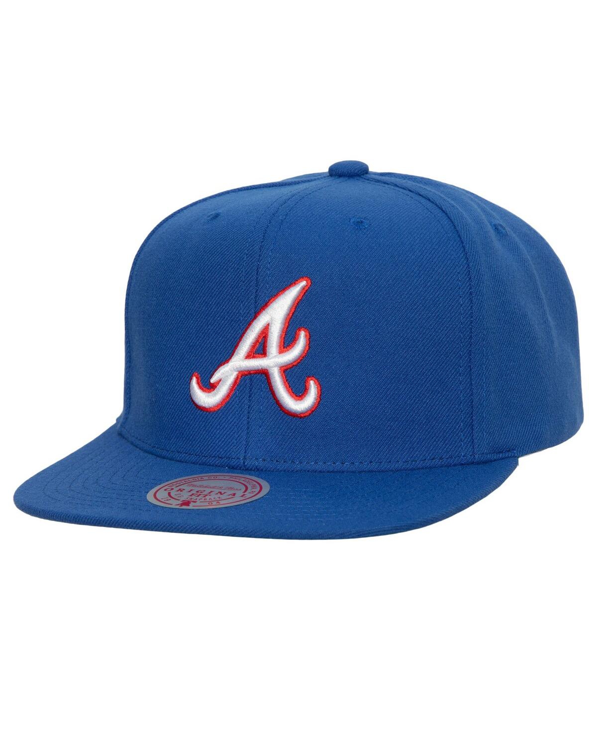 Mitchell & Ness Men's  Royal Atlanta Braves Cooperstown Collection Evergreen Snapback Hat