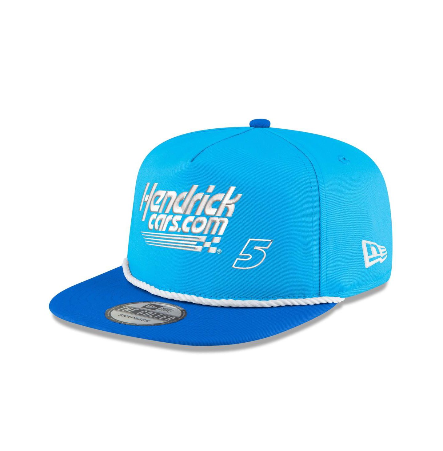 Мужская кепка New Era Light Blue, Royal Kyle Larson Hendrickca Golfer Snapback Hat — фото 3