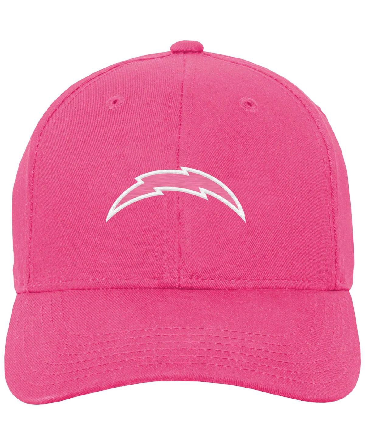Shop Outerstuff Big Girls Pink Los Angeles Chargers Adjustable Hat
