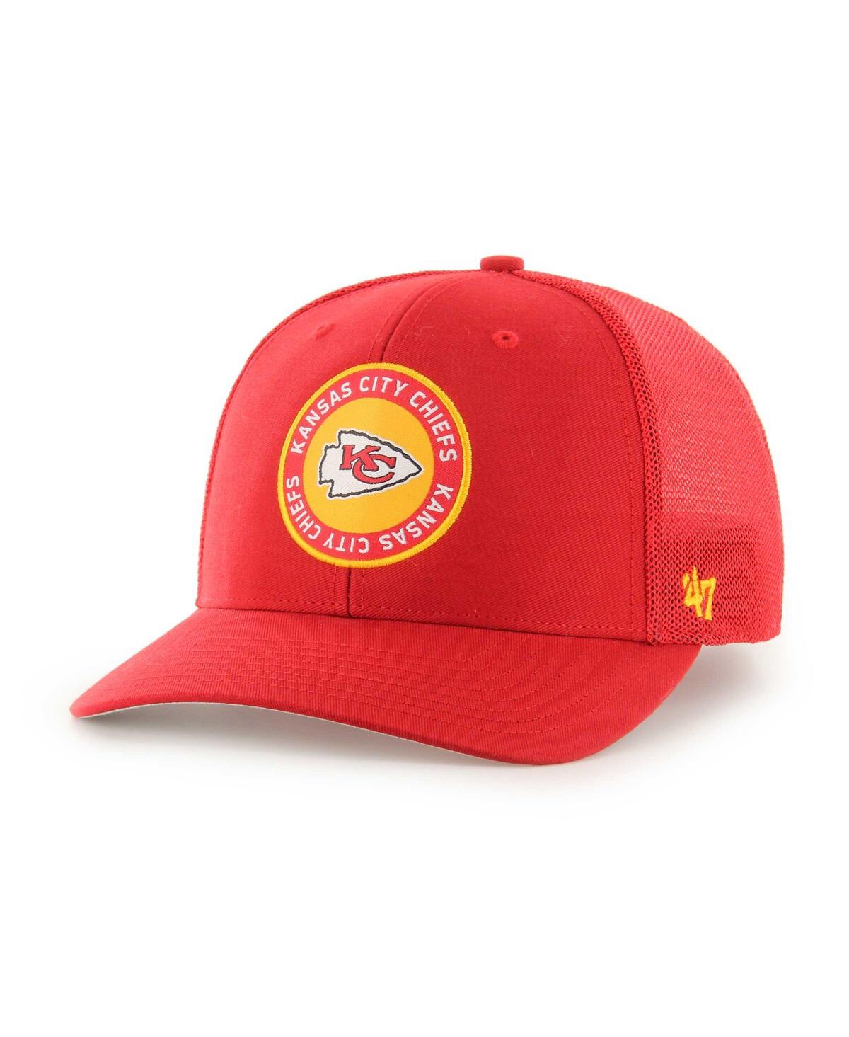 47 Brand Men's ' Red Kansas City Chiefs Unveil Flex Hat