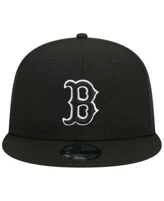Men's Black Boston Red Sox Trucker 9FIFTY Snapback Hat