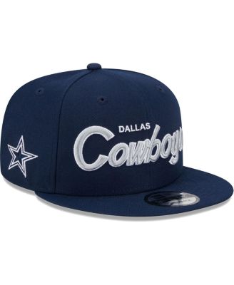 Men's Navy Dallas Cowboys Main Script 9FIFTY Snapback Hat