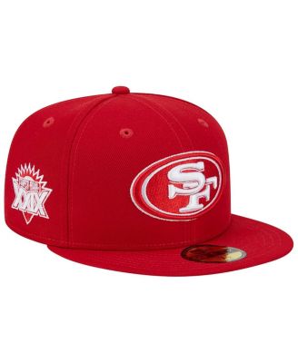 Men's Scarlet San Francisco 49ers Super Bowl XXIX Main Patch 59FIFTY Fitted Hat