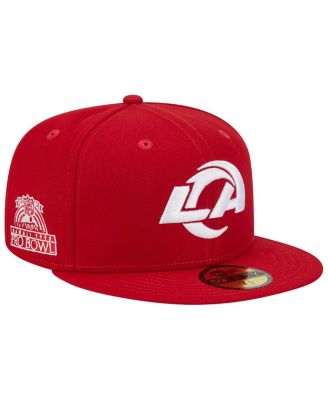 Men's Scarlet Los Angeles Rams 1990 Hawaii Pro Bowl Main Patch 59FIFTY Fitted Hat