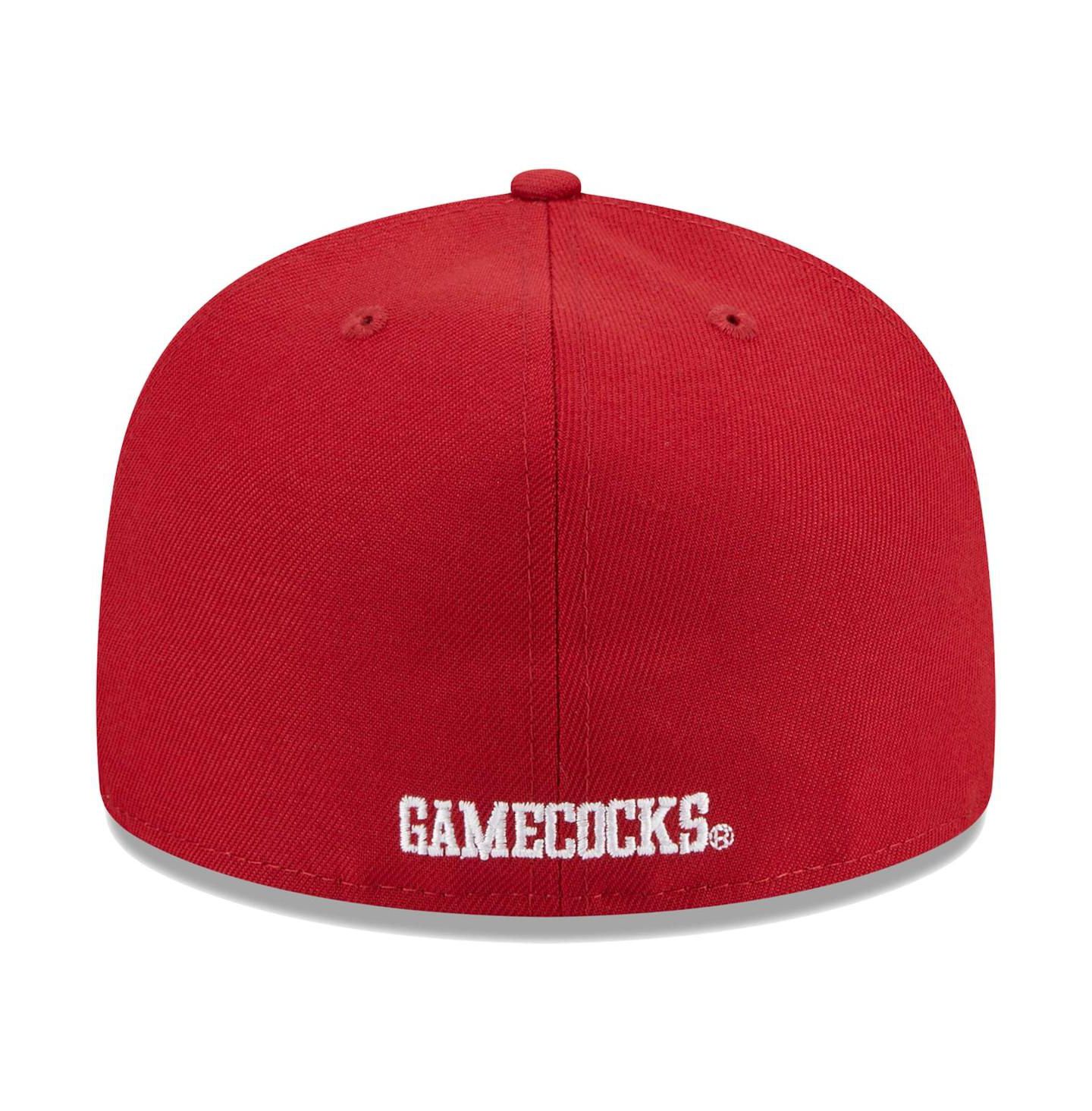Мужская кепка New Era Garnet South Carolina Gamecocks Evergreen 59FIFTY Fitted Hat — фото 5