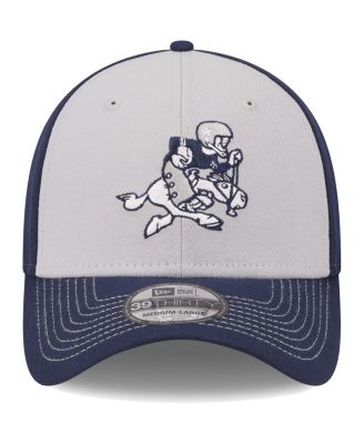 Men's Gray, Navy Dallas Cowboys Retro Joe Main 39THIRTY Flex Hat