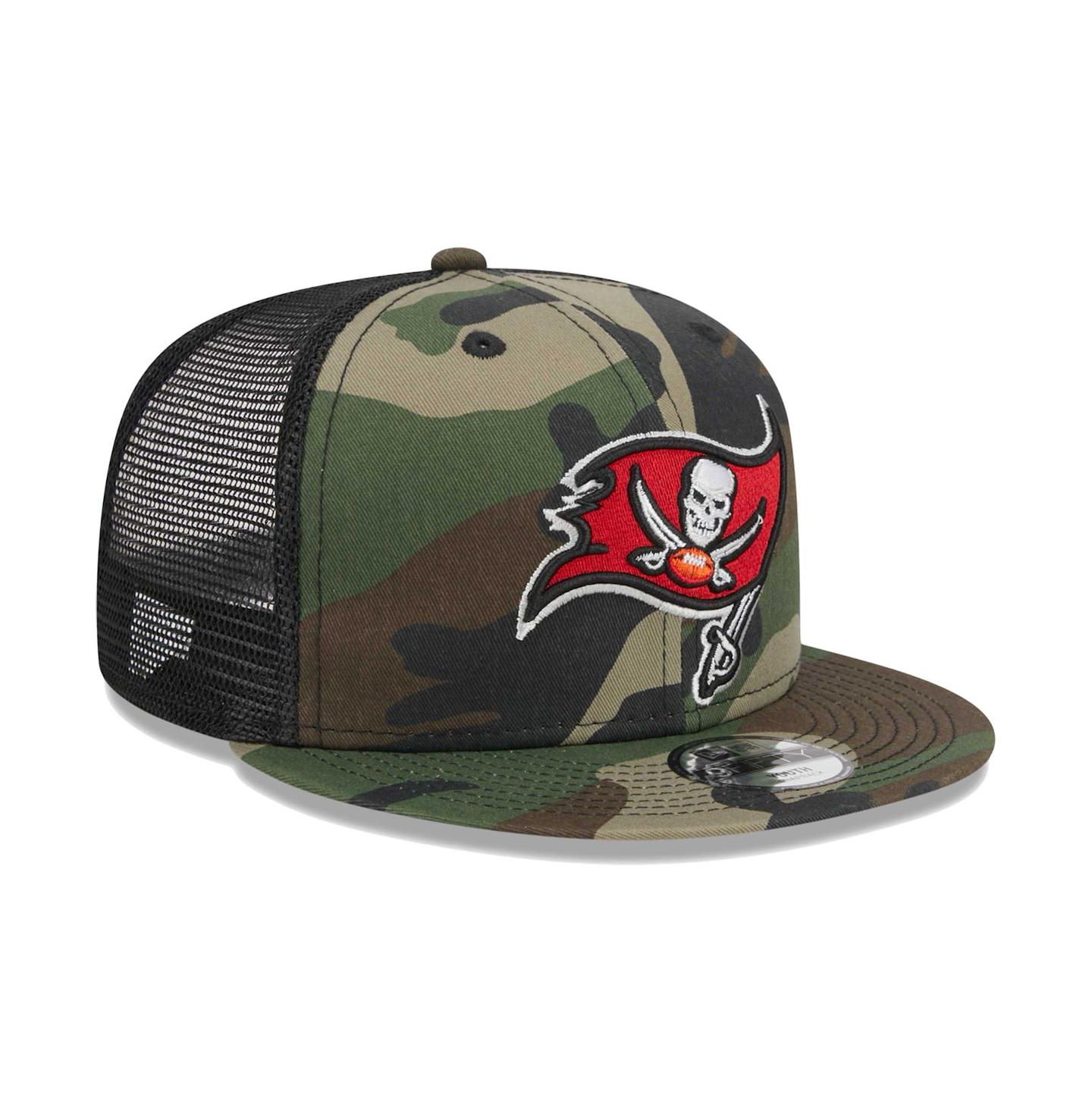 Детская кепка New Era Camo Tampa Bay Buccaneers Main Trucker 9FIFTY Snapback Hat — фото 4