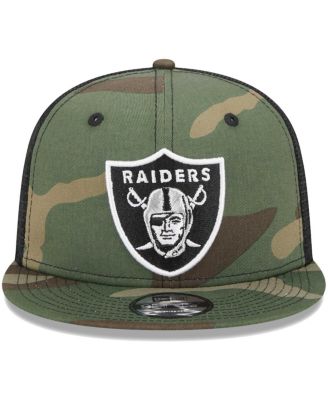 Big Boys and Girls Camo Las Vegas Raiders Main Trucker 9FIFTY Snapback Hat