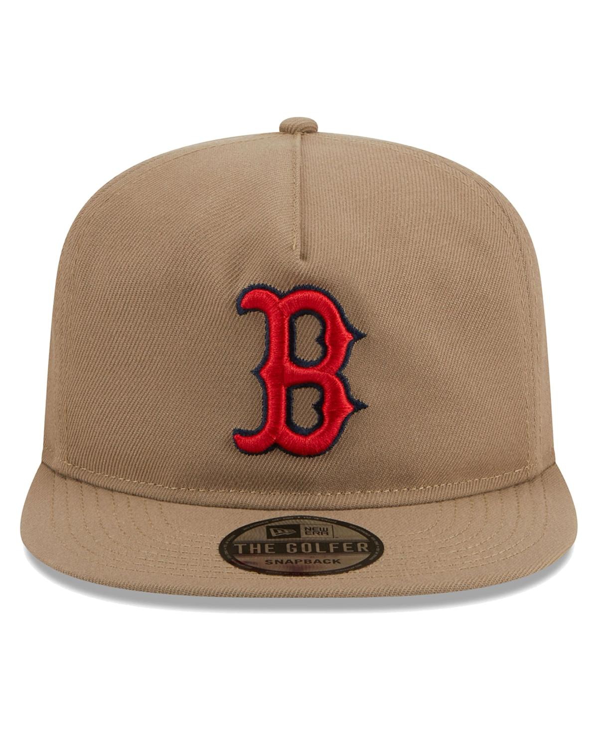 New Era Men's  Khaki Boston Red Sox Golfer Adjustable Hat In Khaki