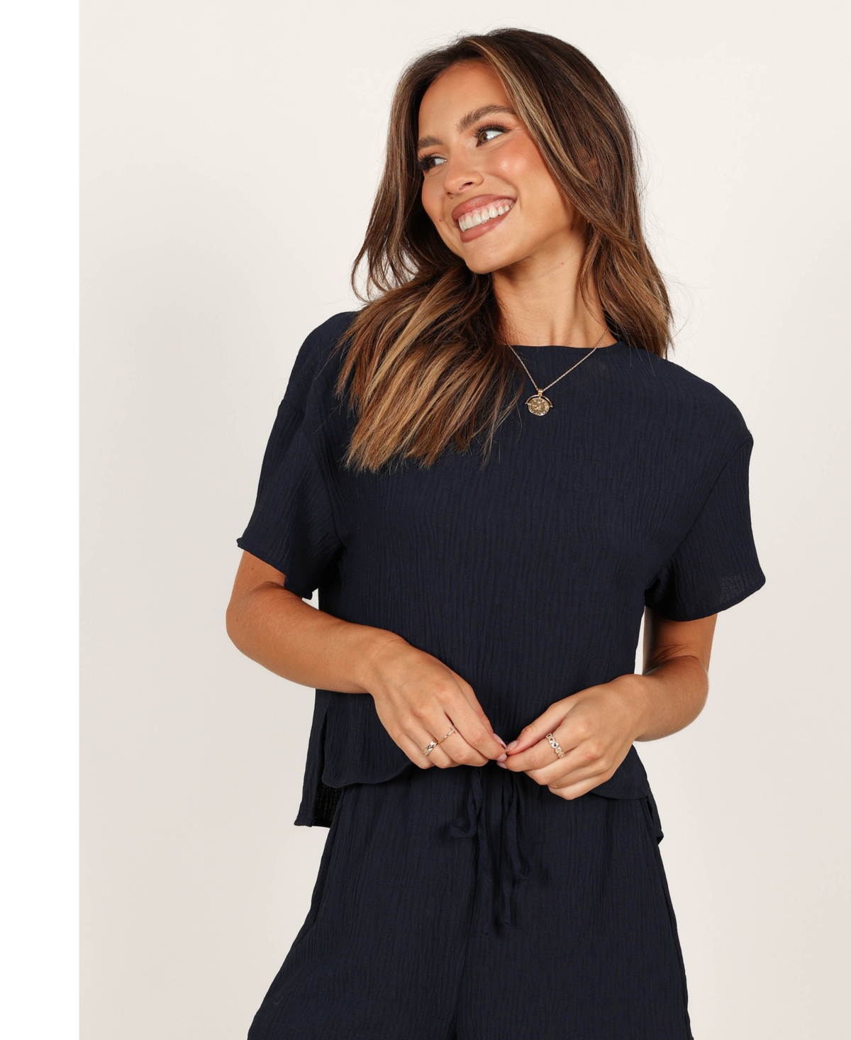 Women's Ittai Top and Shorts Set - Navy