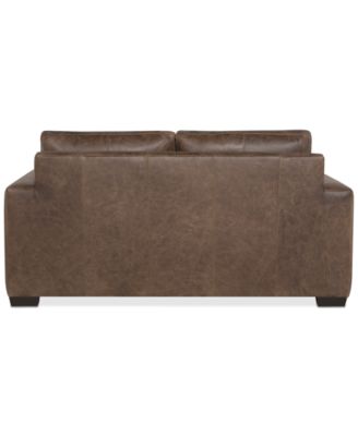 Dawkins 68.5" Leather Loveseat, Created for Macy's