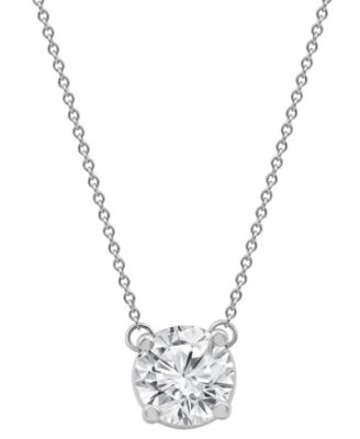 Certified Lab Grown Diamond Solitaire Pendant 18" Necklace (2-1/4 ct. t.w.) in 14k Gold
