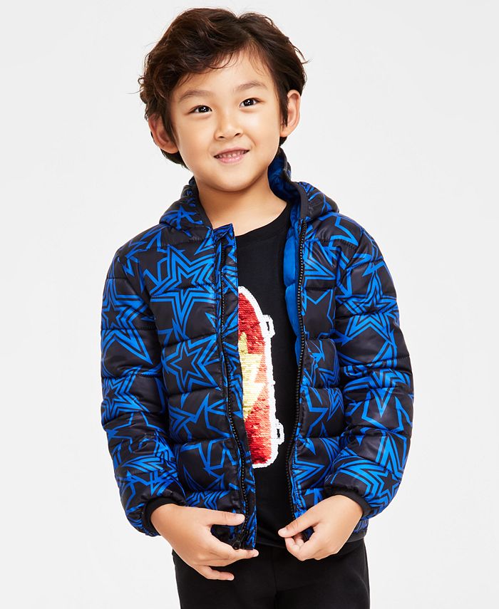 Epic Threads Little Boys Star Packable Puffer Coat, Created for Macy's ...