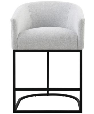 Jace 35.4" Polyester Upholstered Counter Stool