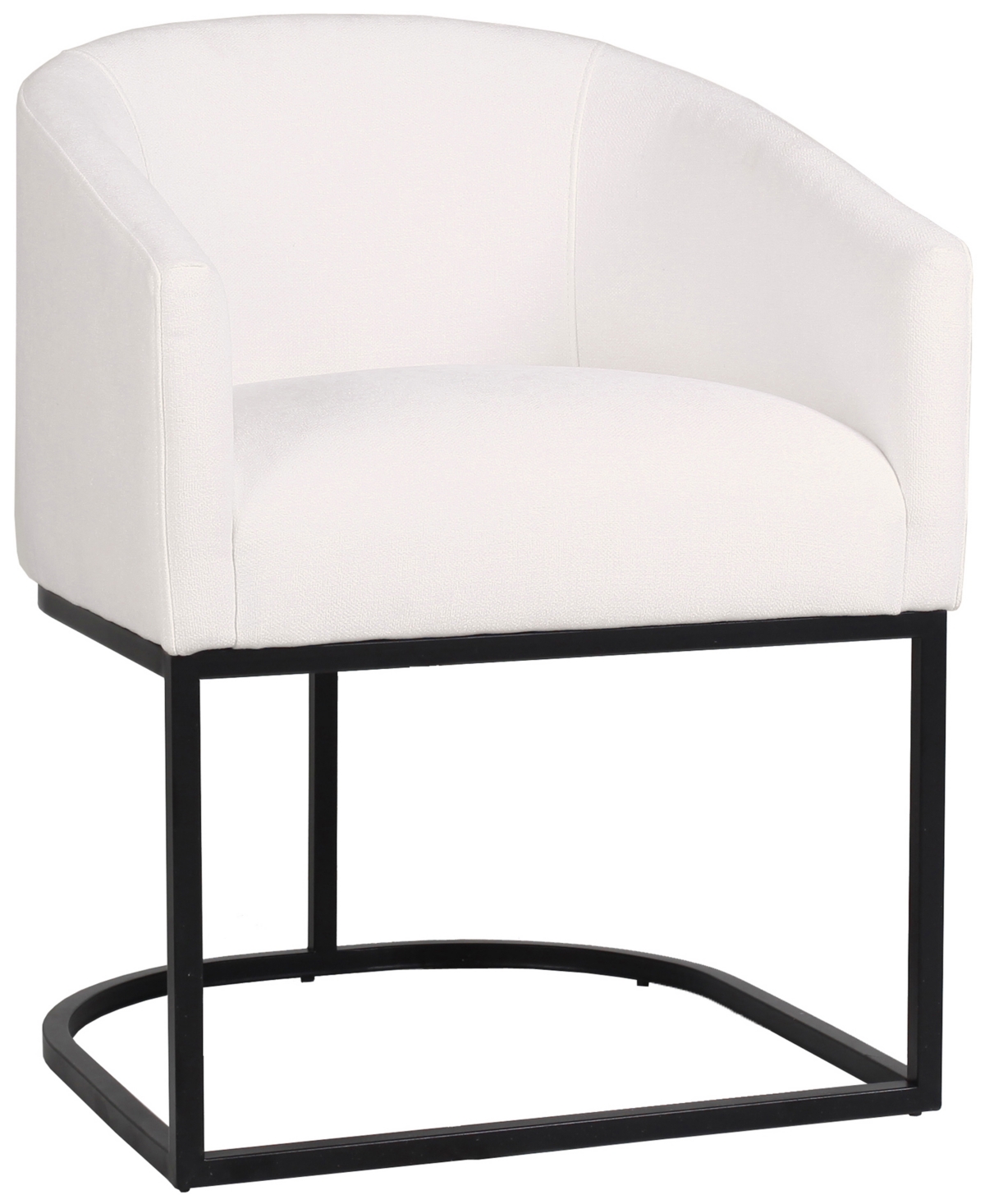 Abbyson Living Jace 29.9" Polyester Upholstered Dining Chair In White