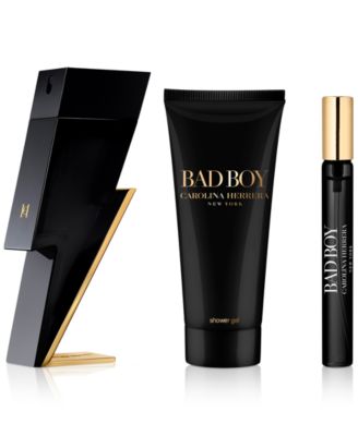 Carolina Herrera Men's 3-Pc. Bad Boy Eau de Toilette Gift Set - Macy's