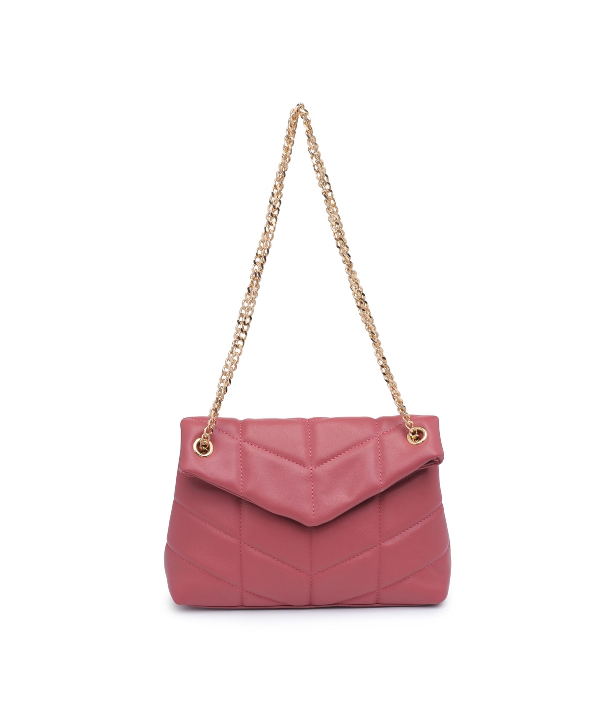 Shop Urban Expressions Delfina Quilted Shoulder Bag In Blush
