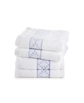Clean Design Home X Martex Allergen Resistant Savoy Towel Set Collection In White