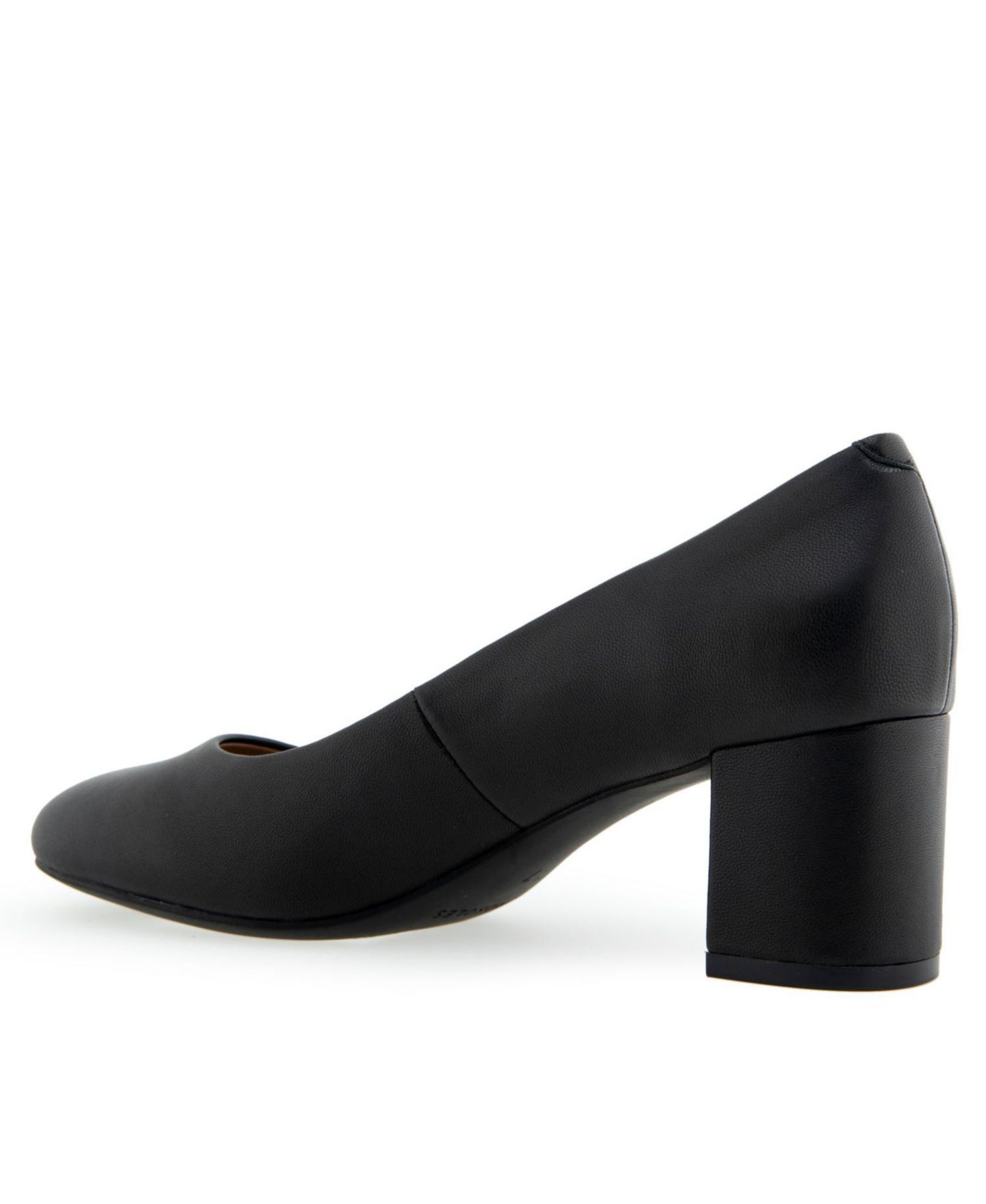 Женские туфли Aerosoles Ebel Dress Mid Heel Pumps, цвет: Чёрный кожаный — фото 6