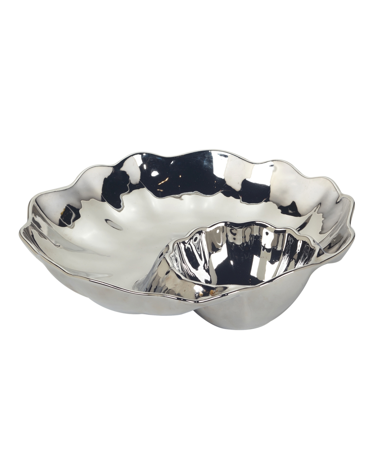 Certified International Silver-tone Coast Chip Dip, Service For 1 In Silver