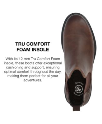 Men's Tilton Water Resistant Tru Comfort Foam Plain Toe Chelsea Boots