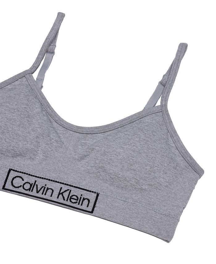 Calvin Klein Big Girls Seamless Ruched Crop Bra Macy's