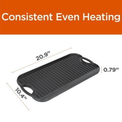 Pre-seasoned Cast iron Reversible Grill Griddle