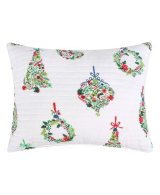 Festive Baubles Reversible 3-Pc. Quilt Set, Full/Queen